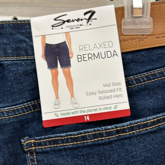Seven7 relaxed Bermuda shorts rolled hem - Picture 3 of 4